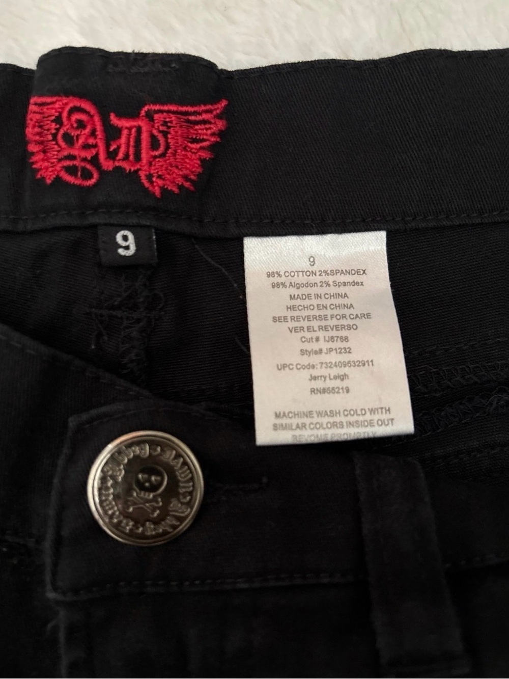 abbey dawn y2k emo skinny jeans sz 9 ✮ - Picture 3 of 10